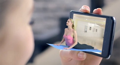 LG Optimus 3D Menampilkan konten 3D tanpa kacamata 